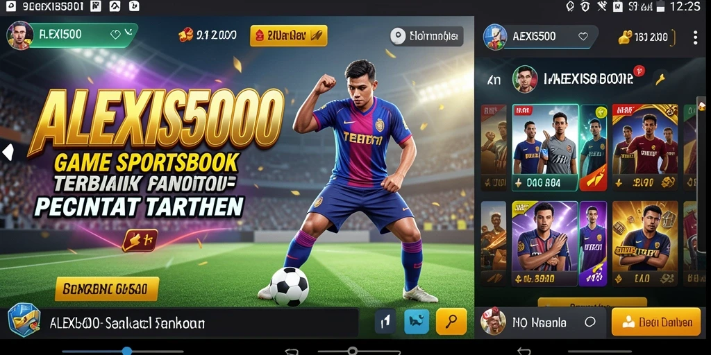 Gameplay ALEXIS500 menampilkan taruhan olahraga secara langsung dan interaktif.