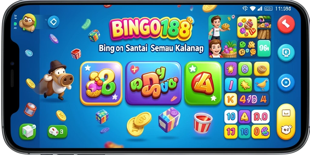 Tampilan gameplay BINGO188 yang menarik dan penuh warna.