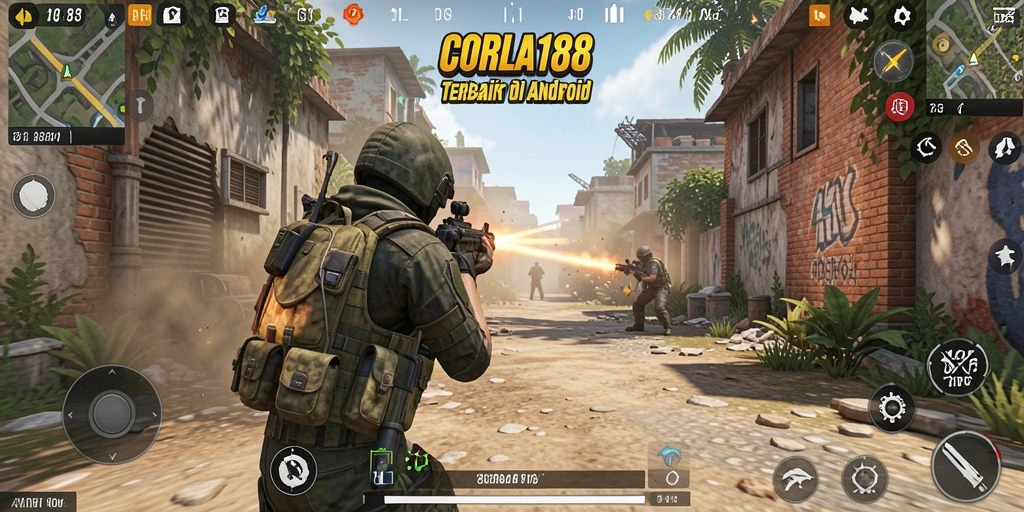 Tangkapan layar gameplay CORLA188 dengan aksi seru di medan tempur.