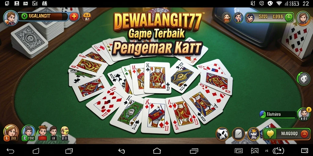 Tampilan gameplay DEWALANGIT77 yang seru dan mengasyikkan saat bermain Gaple.