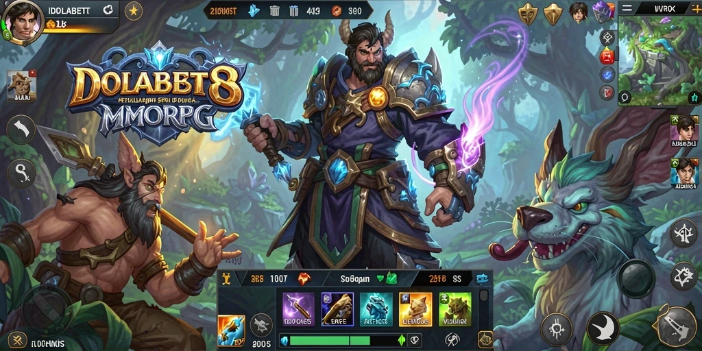 Tampilan gameplay utama dari IDOLABET88 dalam dunia MMORPG yang menakjubkan.