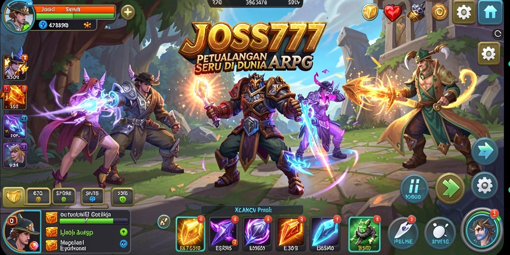 Screenshot gameplay JOSS777 menampilkan aksi seru dalam pertempuran.