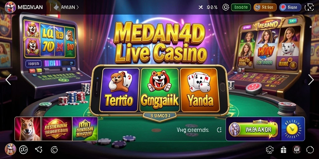Tampilan screenshot MEDAN4D yang menunjukkan dealer langsung dan permainan yang menarik.