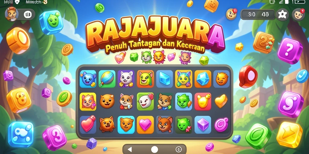 Tampilan gameplay seru dan menantang di RAJAJUARA.